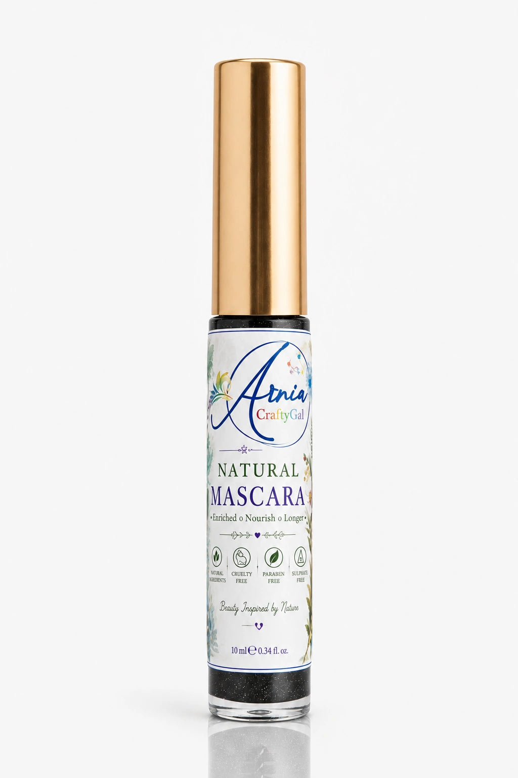 Natural Black Mascara with Gold shimmer