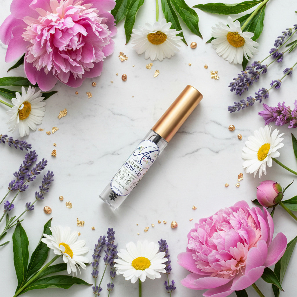 Arnia CraftyGirl Natural Brow Gel - Botanical Flat Lay