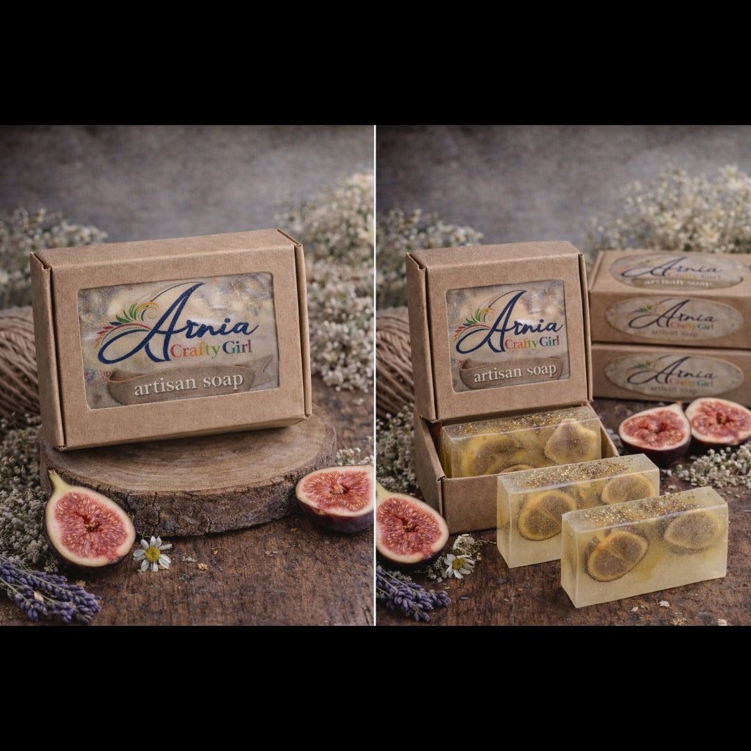Fig fragranced, Vit E enriched Glycerine soap