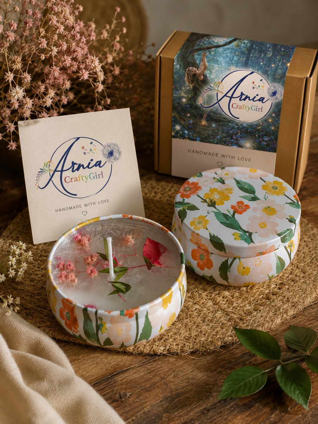 Fruity scented candles