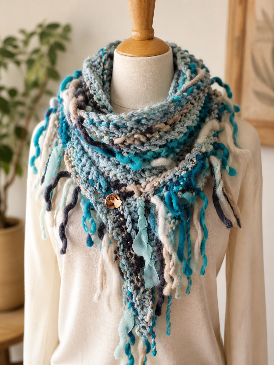 Merino wool scarf