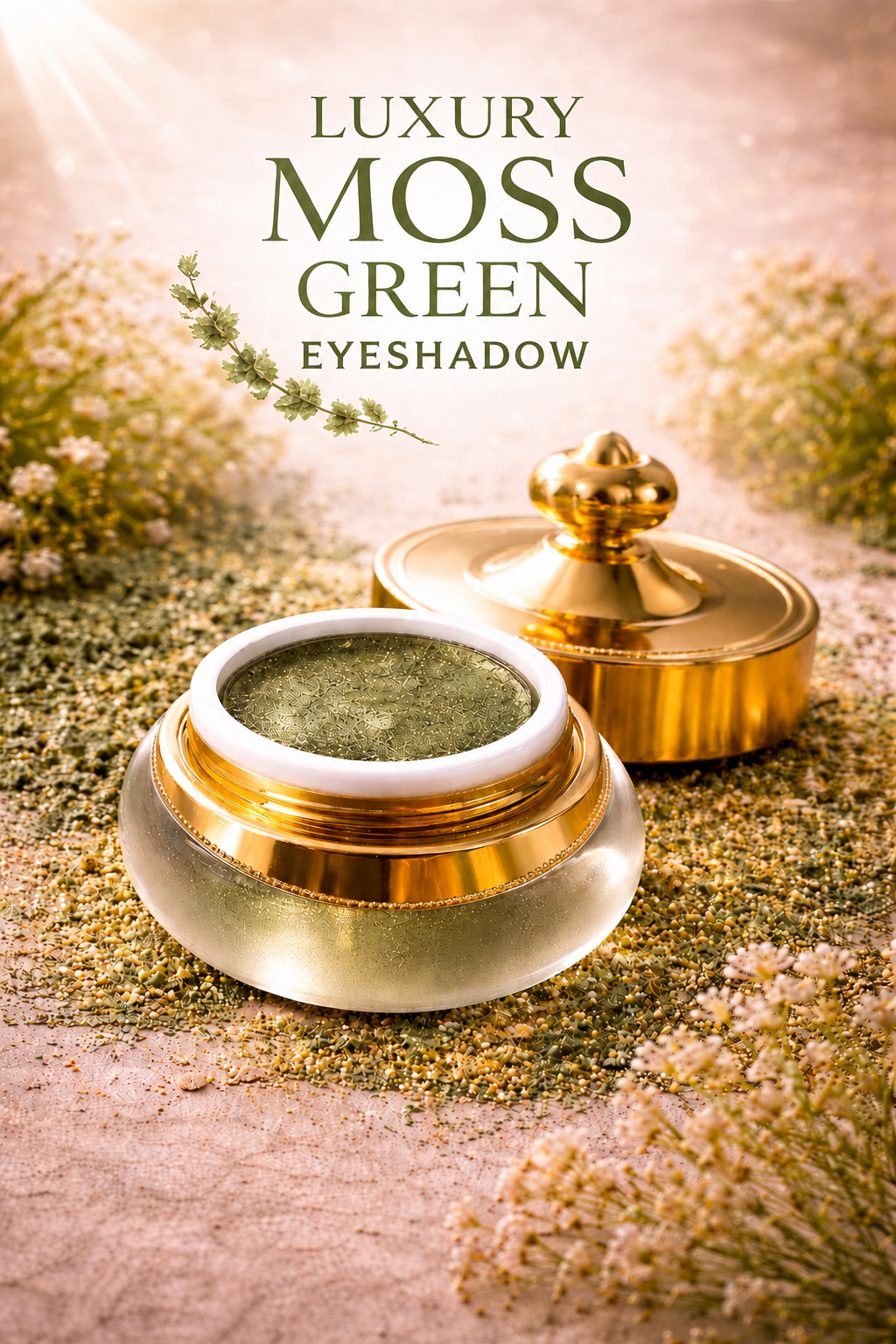 Moss Green Vit.E enriched Natural eyeshadow