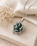 Elemental pendant with Jade stone