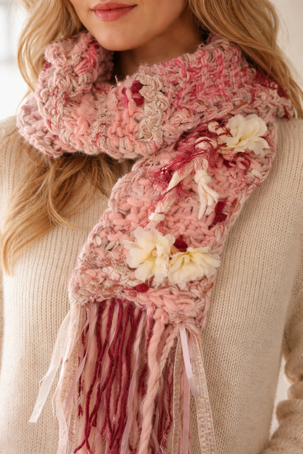 Merino artyarn scarf